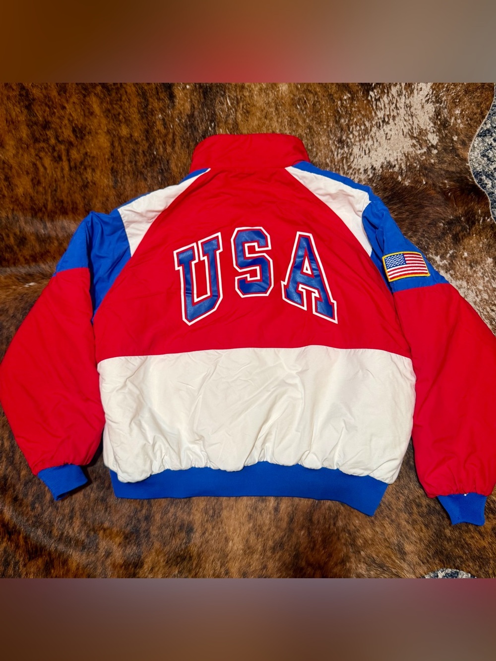 Vtg 1992 USA Olympic Team Puffer Jacket Swingster XL Barcelona PPG Sponsor 90s